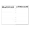 A5 Lined Floral Doodles Planner Insert Refill, 5.83″ x 8.27″,