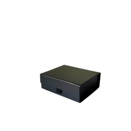 Thepaperbagstore Black Luxury Magnetic Gift Box - Easy Assembly Magnetic Closure/Lid Proposal Boxes - Suitable Gift Box for Weddings, Bridal Showers, and More - 140x120x50mm