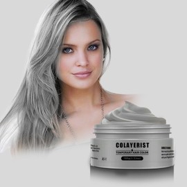 COLAYERIST Silbergrau Temporäre Haarfarbe Auswaschbar