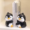 Set of 2 Cute Hug Penguins Bookends Decorative, Unique Bookends