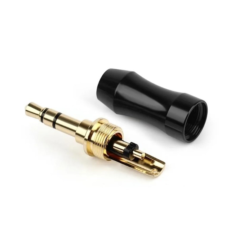Audio Fan Self-Action Plug 3.5mm 3-Pole Stereo Mini Plug DIY