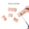 Makhry 4pcs Adjustable Cuttable Gel Toe and Finger Cap Lined