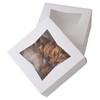 6" x 6" x 3" White Bakery Box | Auto-Popup