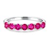 AGRULE Ruby Ring, Wedding Rings for Women, 925 Sterling Silver