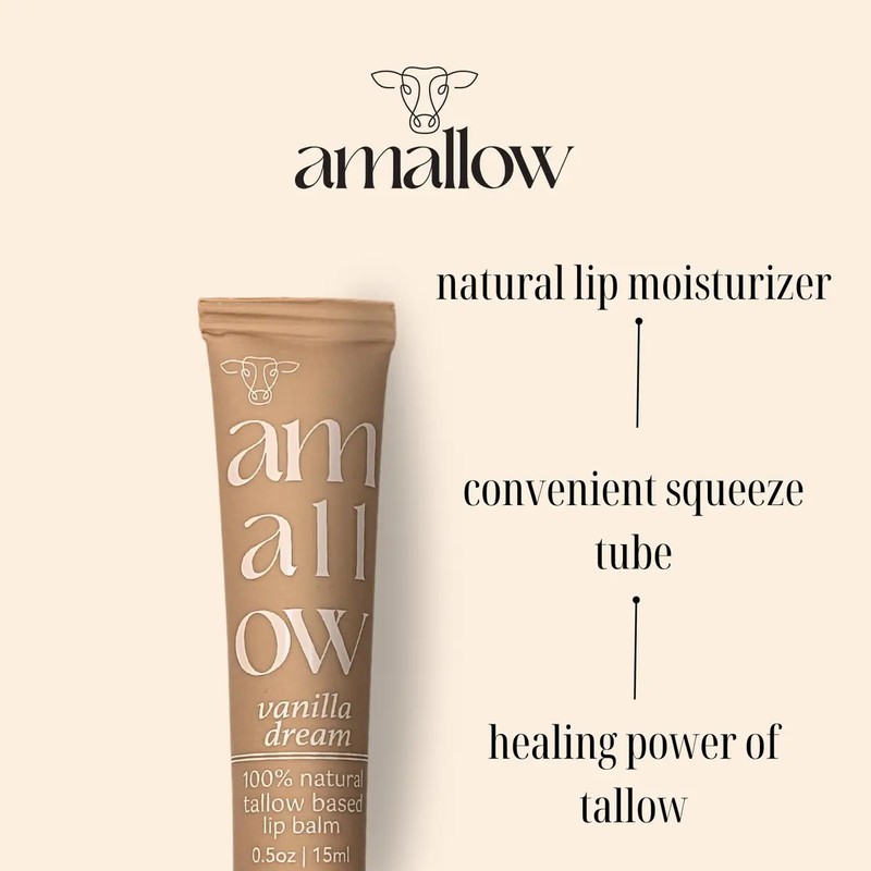 Bálsamo Labial De Sebo Totalmente Natural Tubo Exprimible -