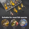 QualyQualy 5Pcs Spinner Bait Set Multi Colored Fishing Spinners Lures