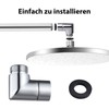 VZU Shower Head Extension 90 Degree Hand Shower Adapter, Shower