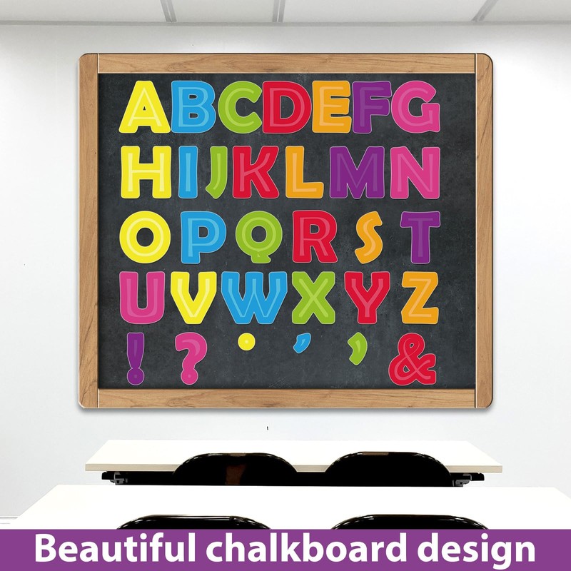 150PCS Large 7" Font Bulletin Board Letters and Punctuation Set,