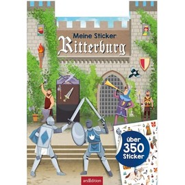 Meine Sticker-Ritterburg: Über 350 Sticker | Stickerheft für Kinder ab 4 Jahren