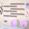 FEMELI 24 Inch Nail Polish Wall Rack: 6 Shelves Clear