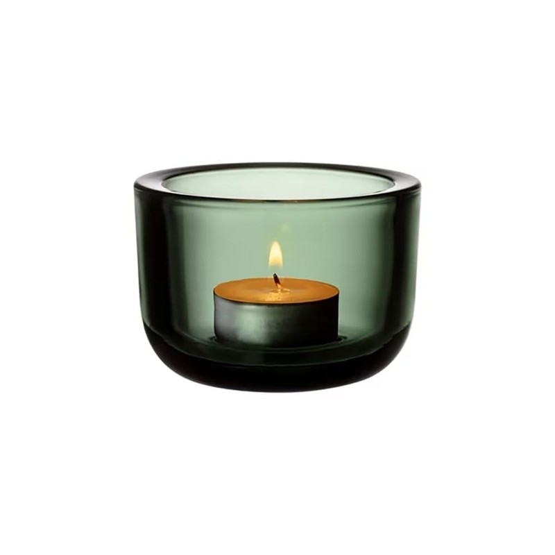 Iittala Valkea 1070561 Glass Lantern in Fir Green Size: 8.5