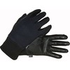 Ryda Childrens Winter Fleece Backed Leather Horse Riding Gloves (Navy