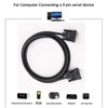 DTech 5ft RS232 Serial Cable Extension Male to Female 9
