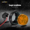 Partsam 10x Amber 2" Round Sealed Led Clearance Marker Light