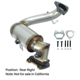 [Rear Right]FortunaFlow Catalytic Converter Compatible with Chrysler 200 2015-2017 3.6L,Reference 16863,641566(EPA Compliant high flow catalytic converter+Bank 2)
