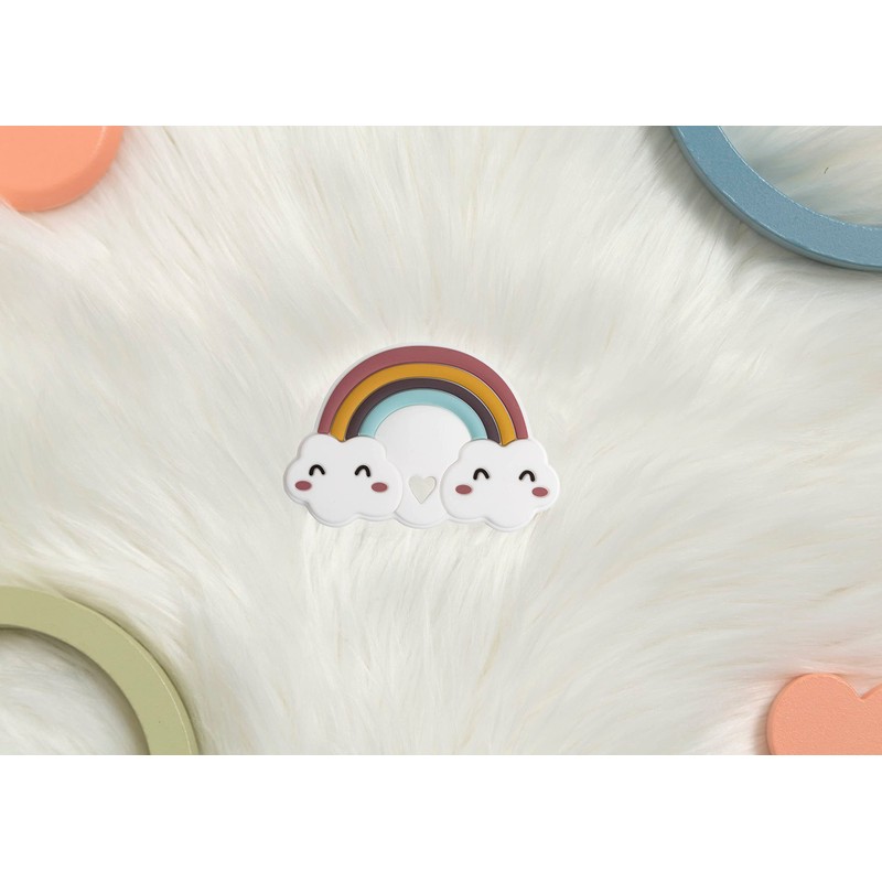 Reece Studio Rainbow Teether, Baby Travel Accessories, BPA Free Silicone