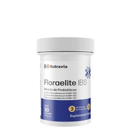 Probioticos 3 Billones CFU Lactobacillus Plantarum y Pediococcus - 30 Cápsulas Veganas - Sin Gluten - Floraelite - NUTRAVIA