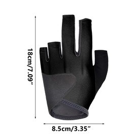 BDKMMS Left/Right Hand Billiard Glove, Non-Slip Pool Glove Breathable & Elastic Snooker Gloves for Men & Women