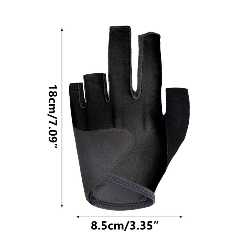 BDKMMS Left/Right Hand Billiard Glove, Non-Slip Pool Glove Breathable &
