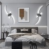 CANEOE Modern Led Wall Light, 39inch Black Indoor Led Wall
