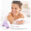 PACKOVE 2Pcs Exfoliating Bath Towels Durable Shower Body Scrubbers for