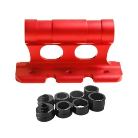 JNNJ Bicycle Fork Mount, Bicycle Quick Release Bicycle Mount Car Bicycle Block Fork Holder, Aluminium Bicycle Carrier Quick Release Fixed Clip, for Travel Transport of Bicycles (Red)