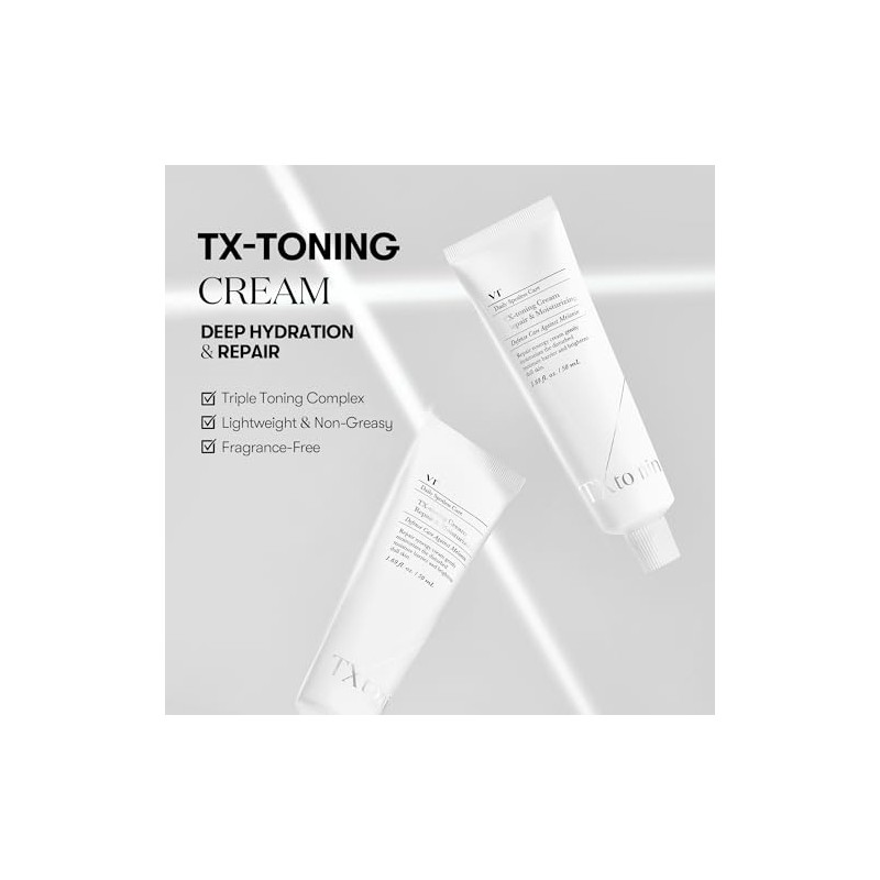 VT COSMETICS TX Toning Face Cream, Hydrating Moisturizer with Tranexamic