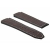 Ewatchparts 24mm Leather Watch Band Strap Rubber Compatible With Hublot