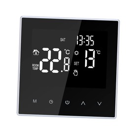 Smart Thermostat Programmable Digital Temperature Controller for Home Office Hotel with Large LCD Screen 16A