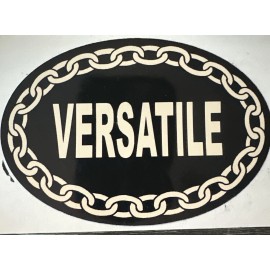 GET Versatile Bumper Sticker Decal 3x4.5 Inches  Chain Link Design Free Gift
