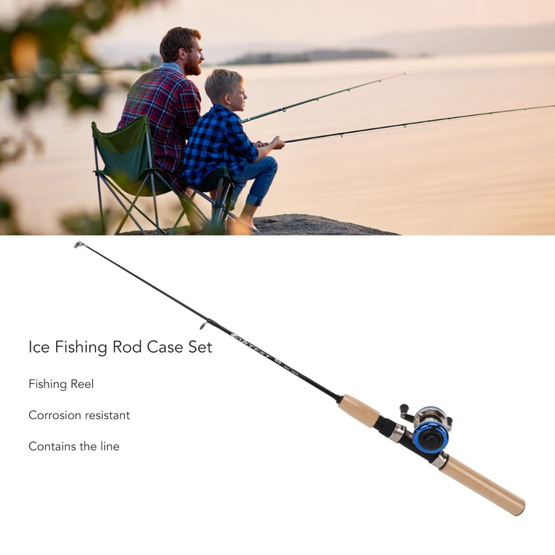 Ice Fishing Rod Kits Complete 27.6inch Rod Portable Ice Fishing
