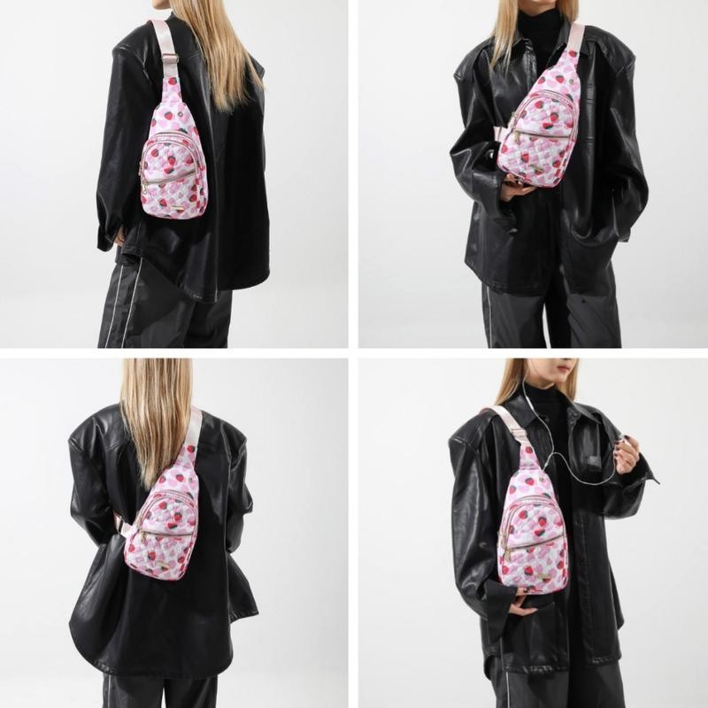 Maxoner Chest Bag Adjustable Shoulder Strap, Waterproof ,Large Capacity Unisex