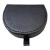 Lorenz Men's Goat Nappa Leather Horseshoe Shape Tray Purse with