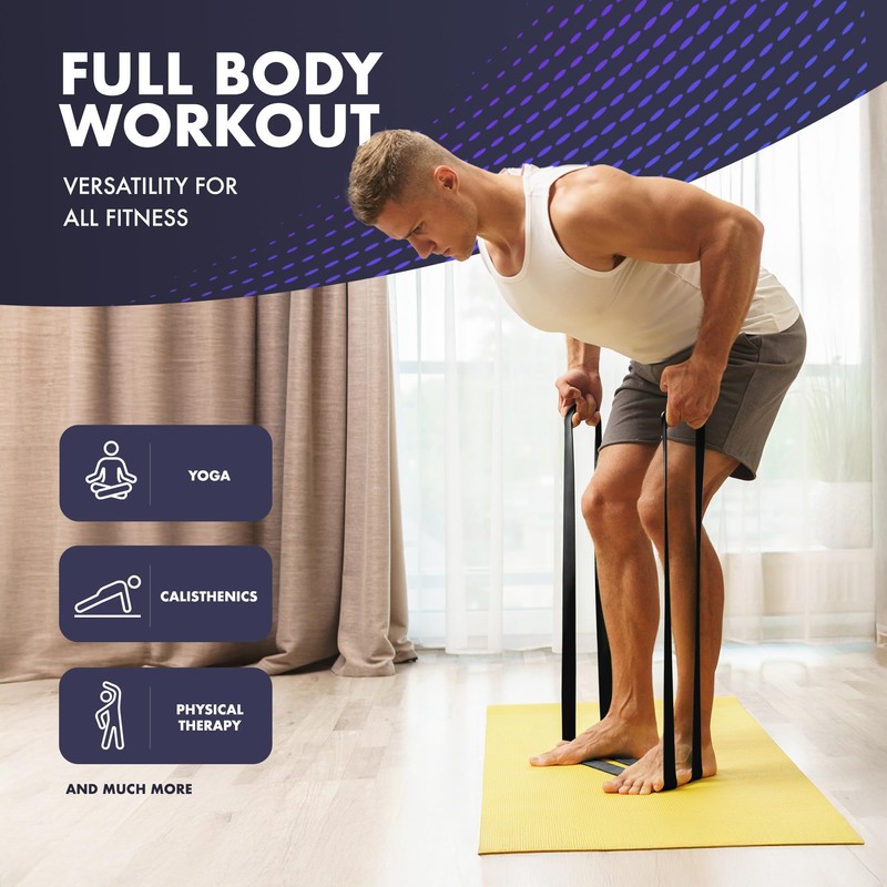 Kayman - Long Resistance Band with Door Anchor & Carry