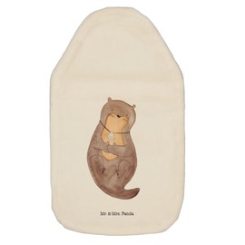 Mr. & Mrs. Panda Hot Water Bottle Otter with Shell Medallion Gift Hot Water Bottle Cover Cute Fish Otter Sea Otter Kids Hot Water Bottle with Cover Dreams