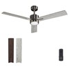 VAGIZM Ceiling Fan Downrod (Brushed Nickel, 6 Inch) - 3/4
