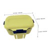 BUGUUYO Dual Layer Fishing Bait Holder Container Capacity Worm Storage