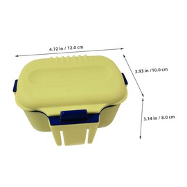 BUGUUYO Dual Layer Fishing Bait Holder Container Capacity Worm Storage Box for Easy Maintenance Portable Fishing Accessories for Organizing Bait