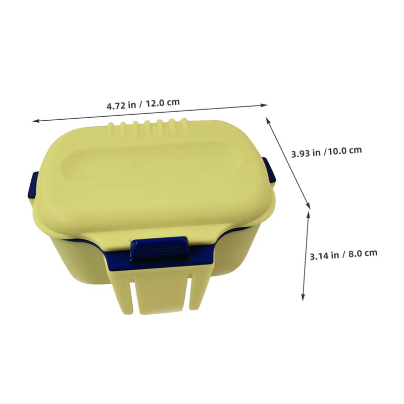 BUGUUYO Dual Layer Fishing Bait Holder Container Capacity Worm Storage