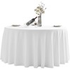 Bea's Party Round White Tablecloth, Large White Tablecloth, Washable Round