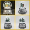 Nostalgia 20294 Snow Globe Carriage Ride Over Bridge Pewter Effect