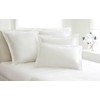 Fresh Ideas FRE201XXWHIT11 Tailored Poplin Pillow Sham (Cover) Euro, White