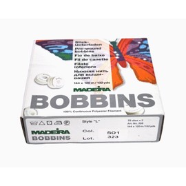 Madeira Bobbins No.150 Box 144 x 120 m White