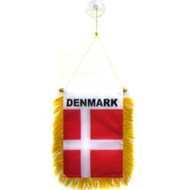 Denmark Mini Banners - 1 Dozen Pack