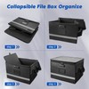 Fireproof Document Box with Lock, Waterproof File Safe Box Anti-Static
