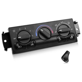 599-218 A/C Heater Climate Control Module Panel Switch for 1999-2002 Chevy Silverado Suburban Avalanche Tahoe GMC Sierra Yukon XL, Front HAVC Control Replace 15054697 15054698 15753263 15753264,etc