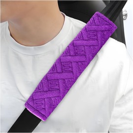 Yourkar 4 PCS Almohadillas para Cinturón de Seguridad del Coche, Fundas Acolchadas Suaves y Cómodas para Correa del Cinturón de Seguridad para Proteger tu Cuello y Hombros, Almohadilla de Arnés del
