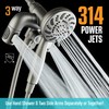 Aquadance High Pressure 156 Setting 14 Zone Shower Head &