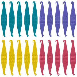 EAVUYIS 20 Stück Kieferorthopädische Elastische Einweg-Kunststoff-Zahnspangen für Zahnspangen Materialplatzierungs Entfernungswerkzeuge elastischer Seilhaken Elastischer Haken Kieferorthopädischer