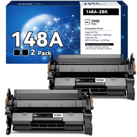 148A 148X Toner Cartridge [with Chip] Compatible with HP 148 for HP148A for HP148 W1480A W1480X High Yield for HP Laserjet Pro MFP 4101fdw 4101fdn 4001dw 4001dn 4001n Printer(2 Pack)